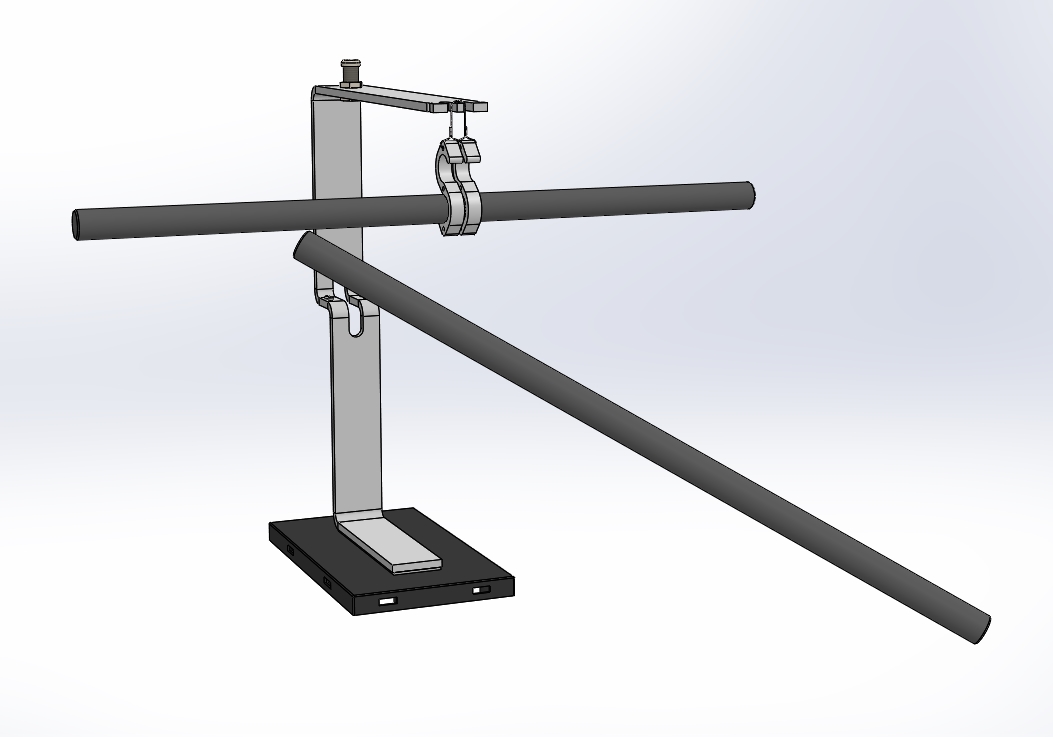 Forces acting between charges on friction rods