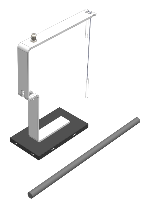 Electrostatic forces between friction rod and pendulum