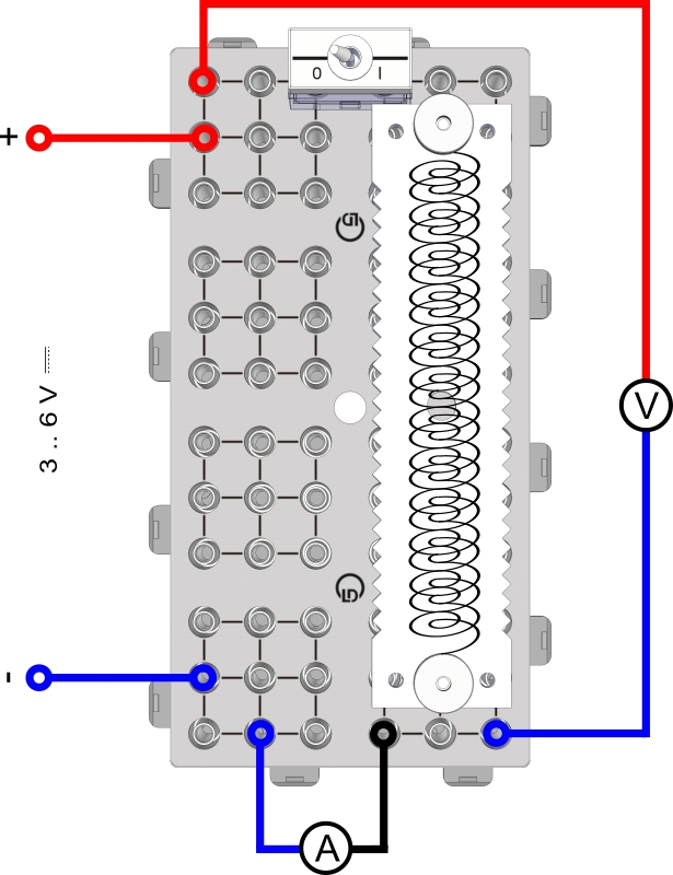 Power and work of an electrical current