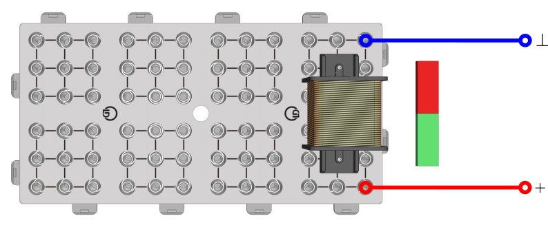 Electromagnetic induction with bar magnet and a coil