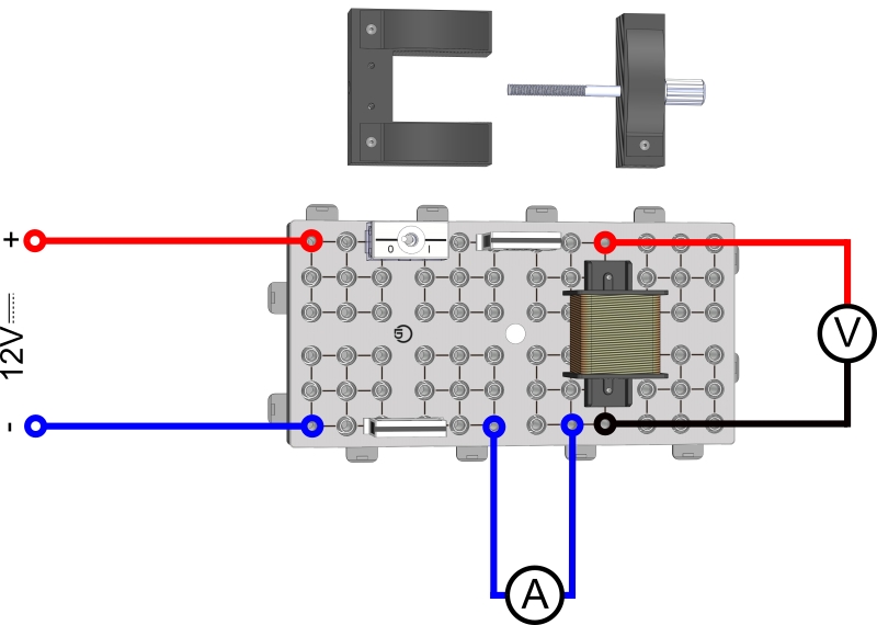 DC and AC resistance of a coil II (measuring experiment)