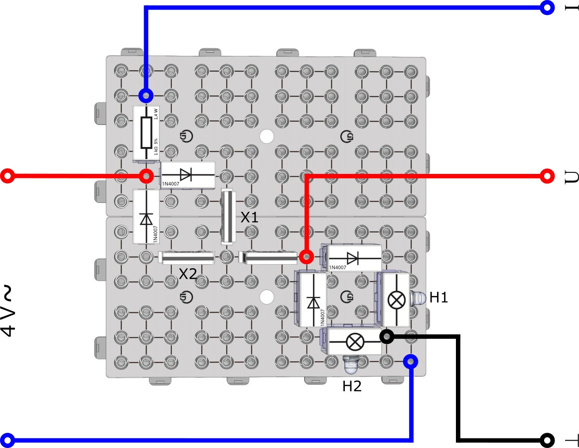 Polarity tester with diodes - Digital