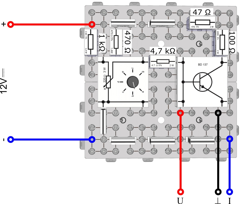 Voltage amplification of a transistor - Digital