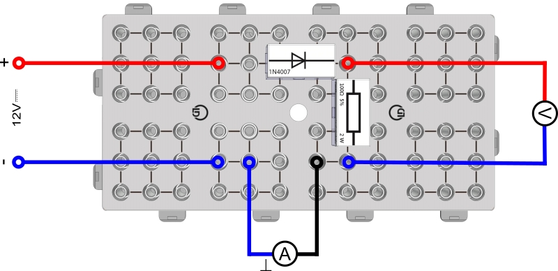 Reverse polarity protection using diodes