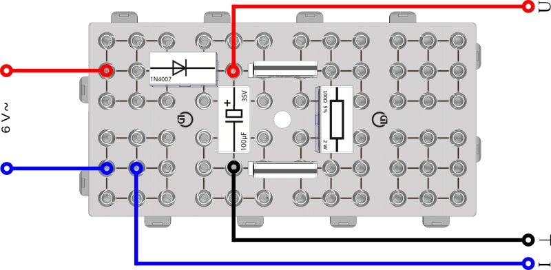 Smoothing pulsating DC voltages with capacitors - Digital