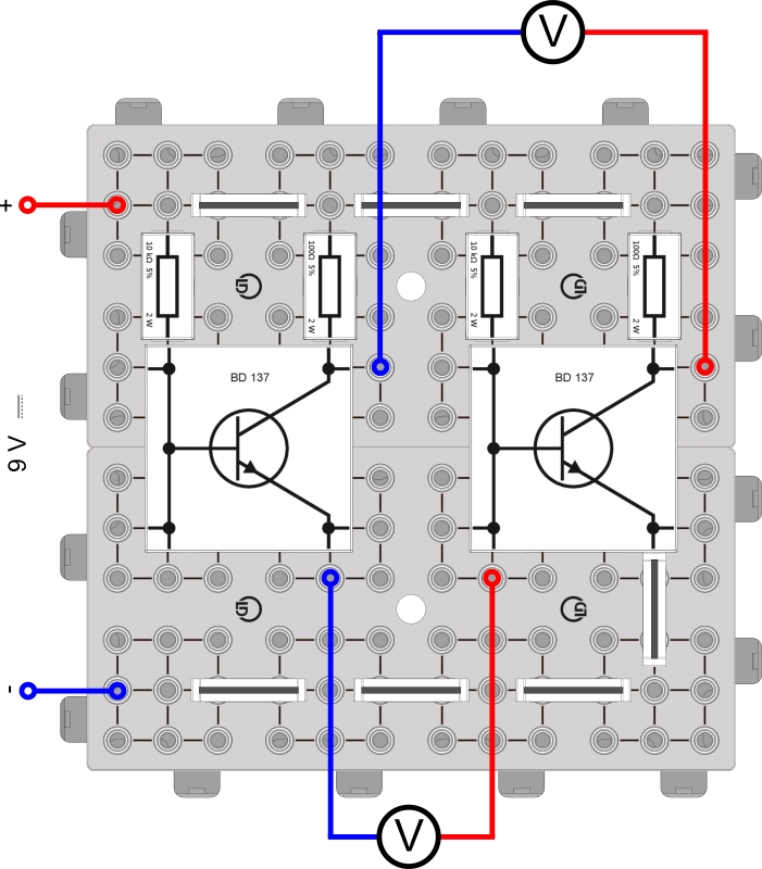 Basic experiment for voltage-difference gain