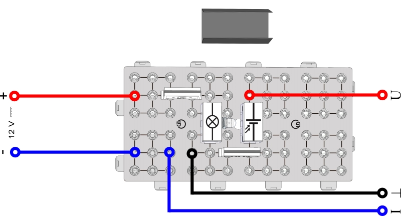 No-load voltage of a solar cell - Digital