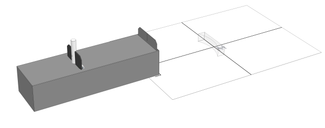 Optical path of a bi-concave lens