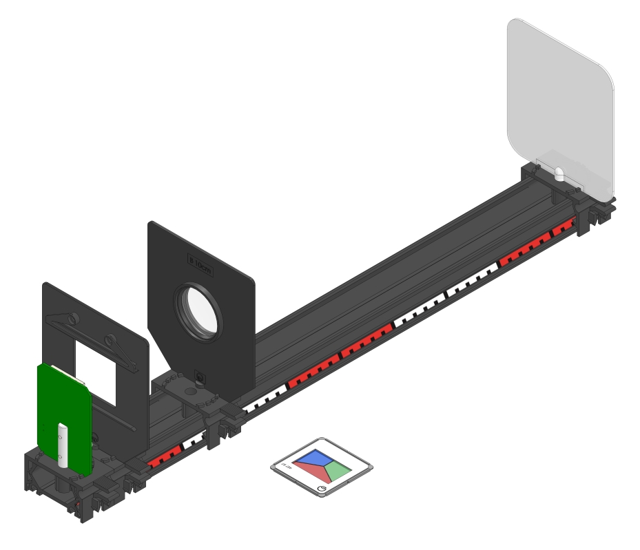 Additive mixing of three light colours