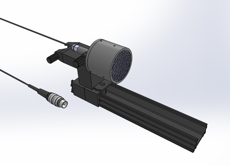 Dependence of the counting rate on the distance between button-shaped source & counter tube - Digital