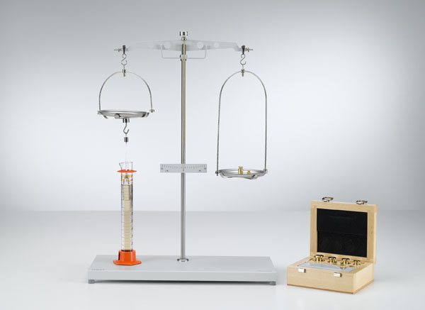 Determining the density of liquids using the plumb bob