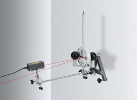 Determining the gravitational constant with the gravitation torsion balance after Cavendish - Measuring the excursion with a light pointer