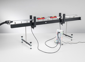 Energy and linear momentum in elastic and inelastic collision on the linear air track - Measuring with two forked light barriers and CASSY