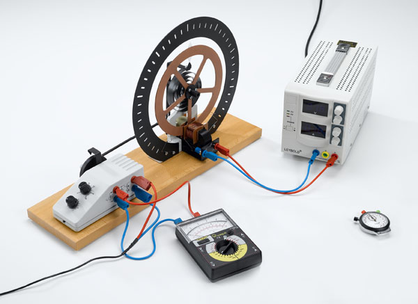 Forced rotational oscillations - Measuring with a hand-held stopclock