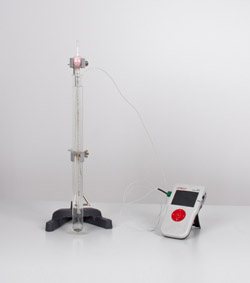 Temperature-dependency of the volume of a gas at a constant pressure (Gay-Lussac’s law) 