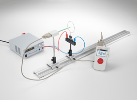 Measuring the magnetic field for a straight conductor and on circular conductor loops