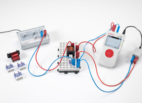 Measuring the current in a coil when switching DC on and off - Measuring with Mobile-CASSY