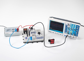 Determining inductive reactance with a Maxwell measuring bridge