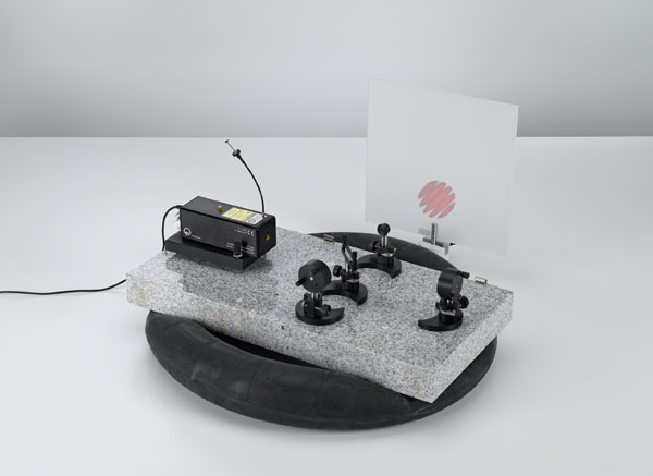 Setting up a Michelson interferometer on the laser optics base plate