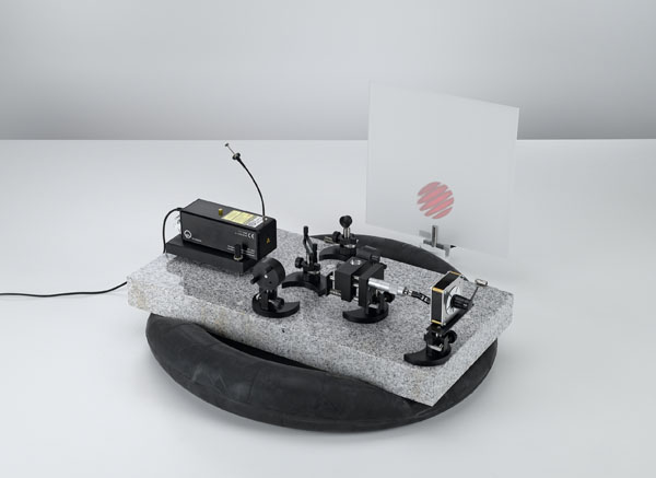 Determining the wavelength of the light of an He-Ne laser using a Michelson interferometer