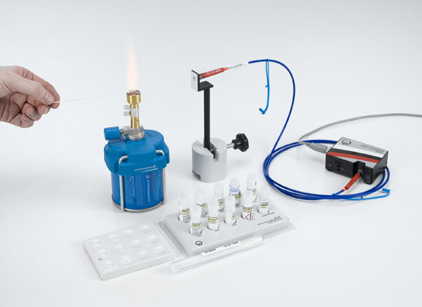 Recording the emission spectra of flame colouration