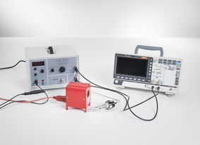 Franck-Hertz experiment with mercury - Recording with the oscilloscope