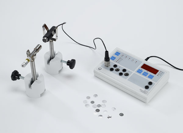 Attenuation of β radiation when passing through matter