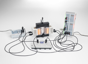 Recording the initial magnetization curve and the hysteresis curve of a ferromagnet and iron