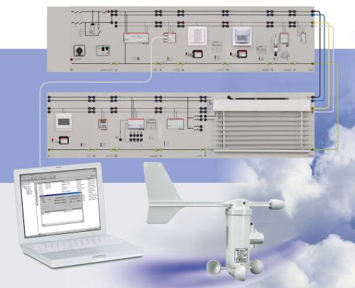 Lighting management by EIB/KNX with ETS software