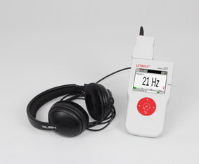 Recording of a sound audiogram (hearing curve)