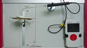 Melting and solidification curve of tin