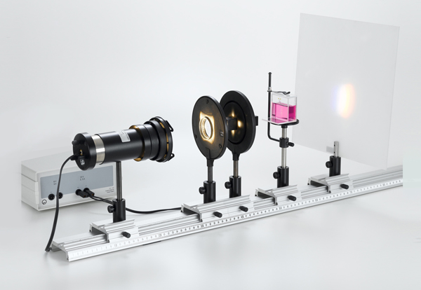 Absorption spectra of pigments on a screen