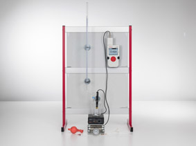 Conductometric titration of a hydrochloric acid solution