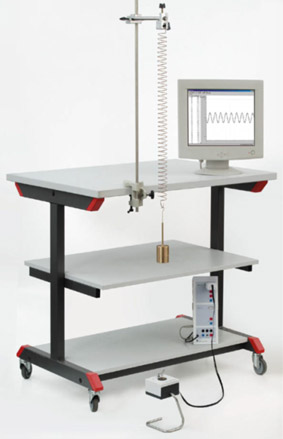 Recording the oscillation of a spring pendulum – Recording using Sensor-CASSY