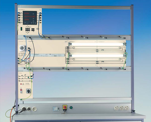 Installation circuits with fluorescent lamps (panel system)